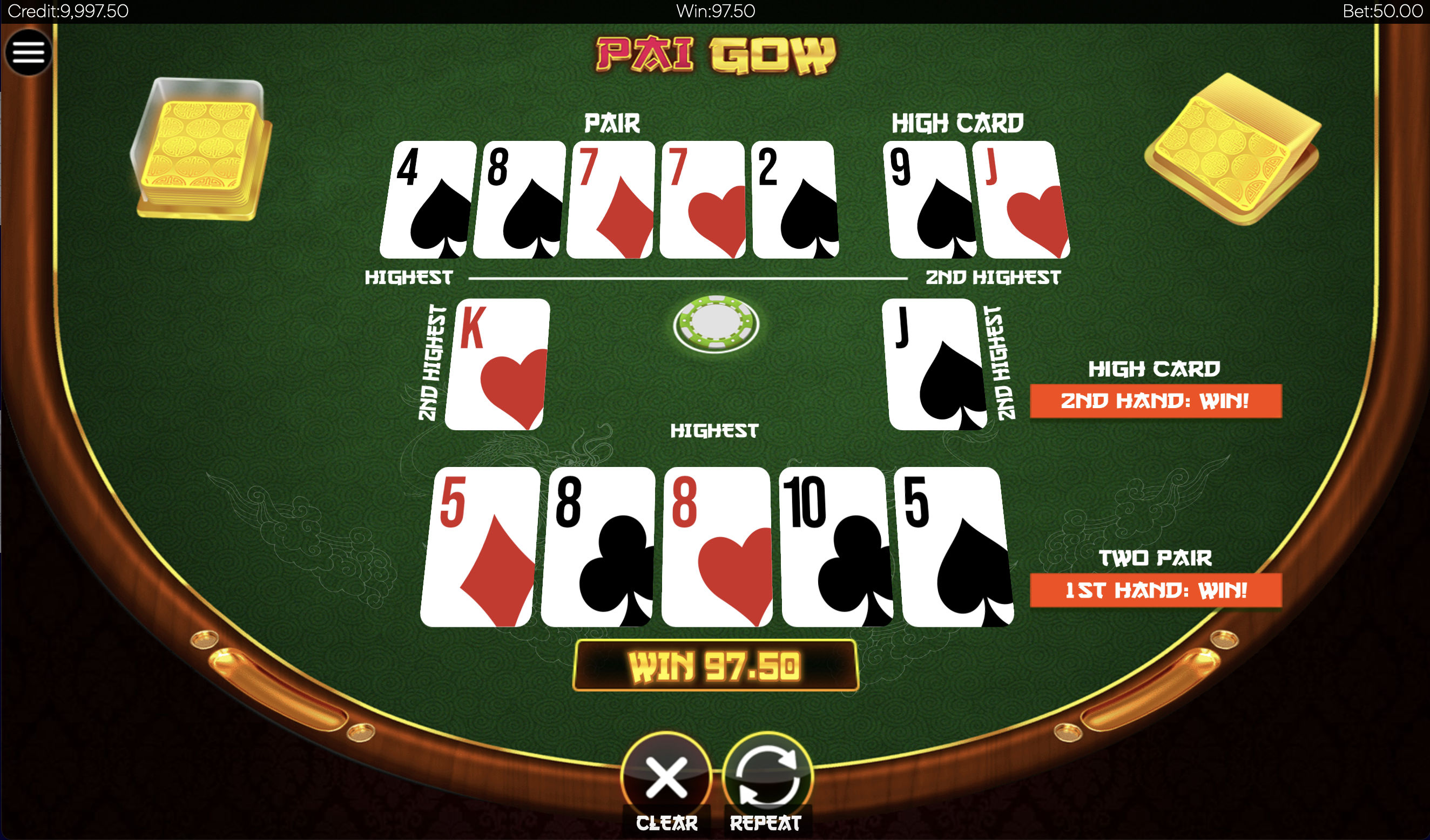 Photo gallery 1 for Pai Gow Poker game